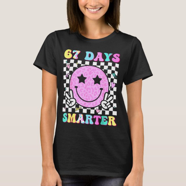 67th Day Of School Shirt 67 Days Smarter Teacher G (Vorderseite)