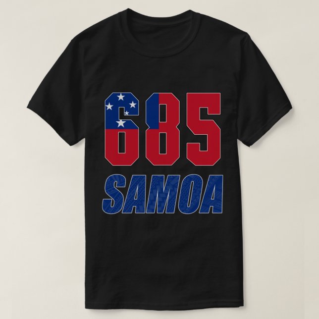 685 Samoa Design Bekleidung T-Shirt (Design vorne)