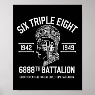 6888. Zentrales Postamt Bataillon 6 Triple Poster
