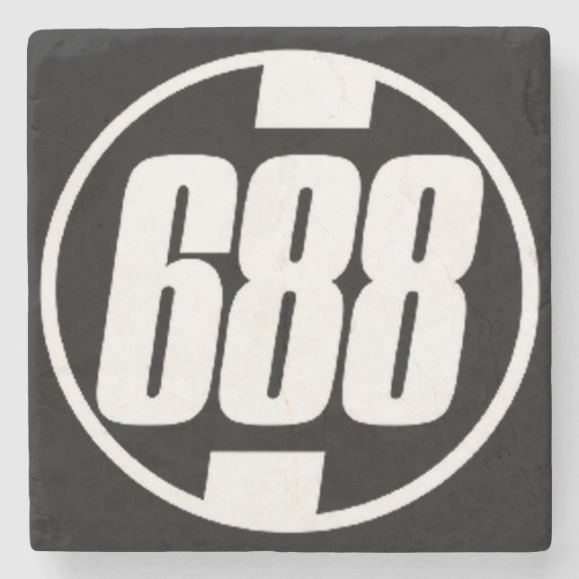 688, Midtown Atlanta Marble Stone Untersetzer (Vorderseite)