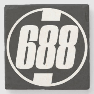 688, Stadtmitte-AtlantamarmorsteinUntersetzer Steinuntersetzer