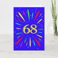 68. Birthday Explosion Card