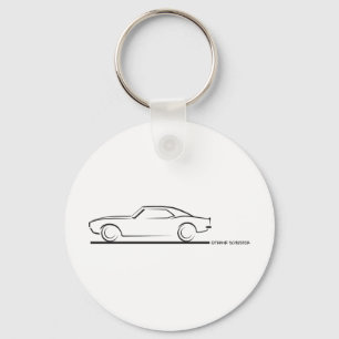 68 Camaro Hard Top BLK Schlüsselanhänger