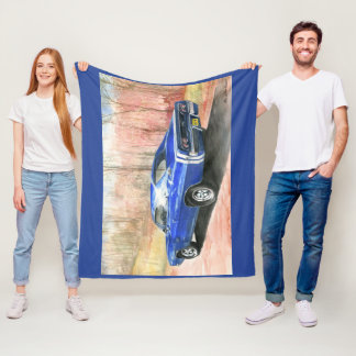 68 Dodge-Ladegerät-hintere Ansicht-Fleece-Decke Fleecedecke