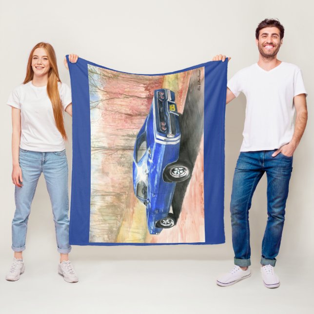 68 Dodge-Ladegerät-hintere Ansicht-Fleece-Decke Fleecedecke (Beispiel)