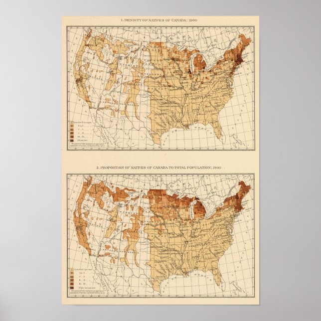 68 Eingeborene Kanada 1900 Poster (Vorne)