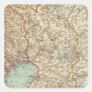 68 Finnland Quadratischer Aufkleber