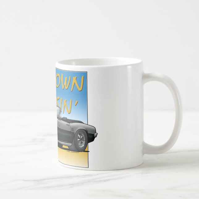68 Firebird schwarzes Kabriolett Kaffeetasse (Rechts)