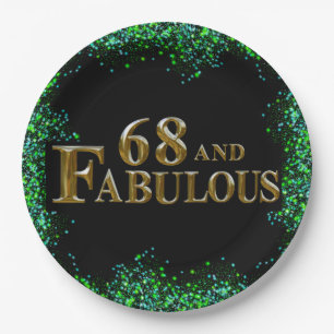 68. Geburtstag Pappteller