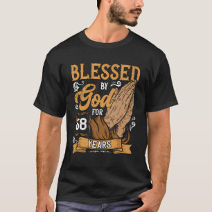 68. Geburtstag Religiöses Thema gesegnet von Gott T-Shirt