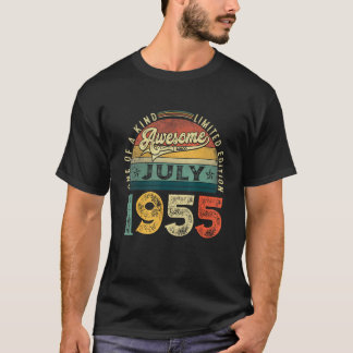 68. Geburtstagsdekoration Juli 1955 Männer Frauen T-Shirt