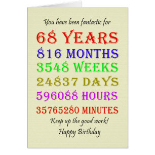 68. Geburtstagsfeiertage