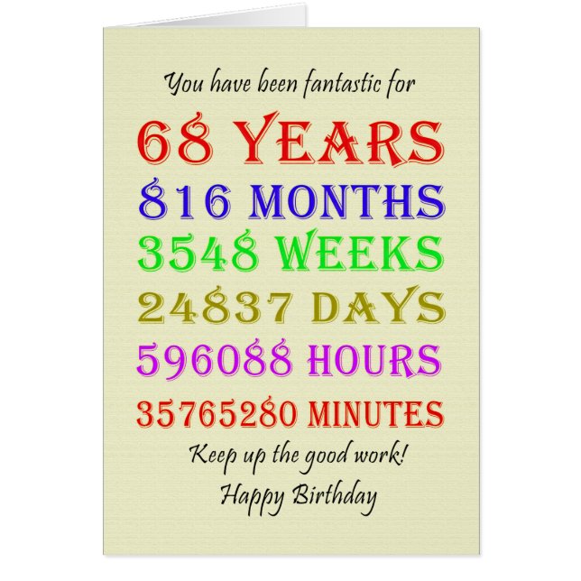 68. Geburtstagsfeiertage (Vorne)