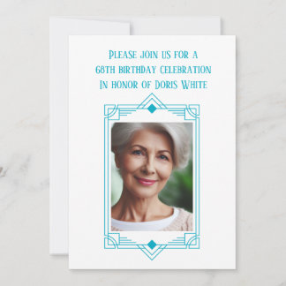 68. Geburtstagspartei Custom Foto Frame Einladung