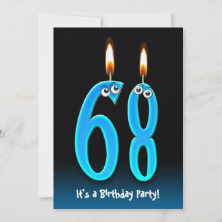 68. Geburtstagsparty Einladung