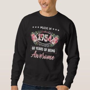 68 Jahre alt 1954 68. Geburtstag Sweatshirt