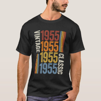 68 Jahre alt Vintag 1955 68. Geburtstagsdekoration T-Shirt