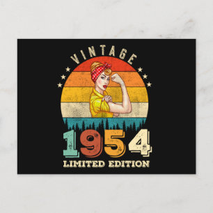 68 Jahre alte Frauen Geburtstag 1954 Vintage 68. G Postkarte