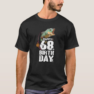 68 Jahre alter Angelköder Fischer 68. Geburtstag T-Shirt