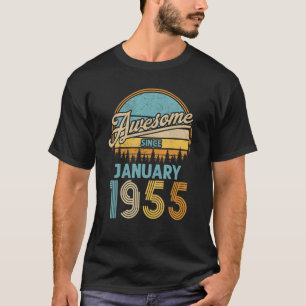 68 Jahre Phantastisch seit Januar 1955 68. Geburts T-Shirt