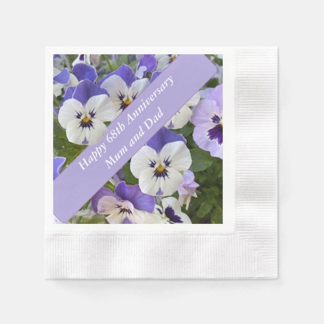 68. Jahrestag Serviette (Vorderseite)