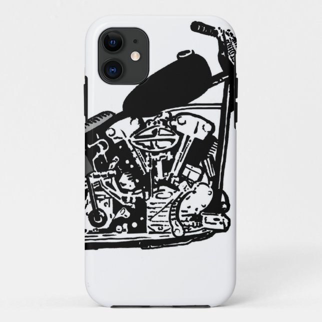 68 Knuckle Head Motorrad Case-Mate iPhone Hülle (Rückseite)