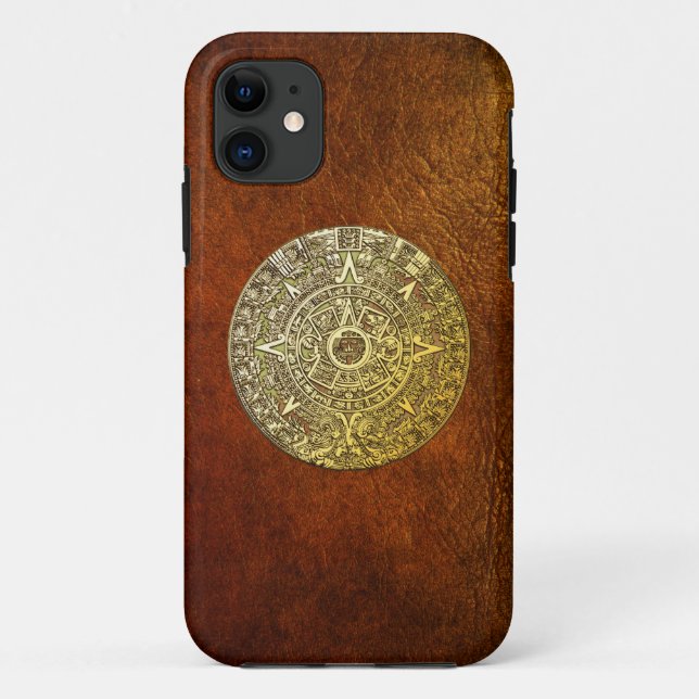 [68] Maya [Aztec] Kalender [Gold] Case-Mate iPhone Hülle (Rückseite)