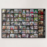 68 Square Foto Collage Grid - Benutzerdefinierter Puzzle<br><div class="desc">Verwenden Sie 68 SQUARE-Fotos, um eine persönliche Foto-Collage zu erstellen. Dieses moderne, saubere Layout enthält einen Textblock in einem modernen Schriftart, um einen Familiennamen oder einen Namen hinzuzufügen. Die Hintergrundfarbe kann im Anpassungsbereich geändert werden. ***Beste Ergebnisse für dieses mehrteilige Foto-Layout - Ihre Fotos vor dem Hochladen in Quadrate schneiden.***</div>