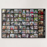 68 Square Foto Collage Grid - Benutzerdefinierter  Puzzle<br><div class="desc">Verwenden Sie 68 SQUARE-Fotos,  um eine persönliche Foto-Collage zu erstellen. Dieses moderne,  saubere Layout enthält einen Textblock in einem modernen Schriftart,  um einen Familiennamen oder einen Namen hinzuzufügen. Die Hintergrundfarbe kann im Anpassungsbereich geändert werden. ***Beste Ergebnisse für dieses mehrteilige Foto-Layout - Ihre Fotos vor dem Hochladen in Quadrate schneiden.***</div>