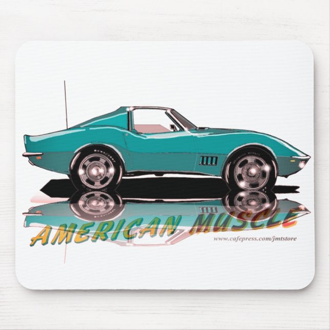 68 Stingray Aquamarin Mousepad (Vorne)