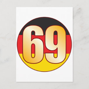 69 DEUTSCHLAND Gold Postkarte