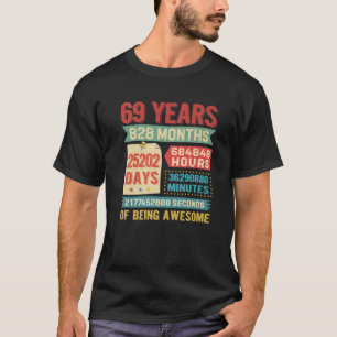 69. Geburtstag Dekorationen Bda T-Shirt