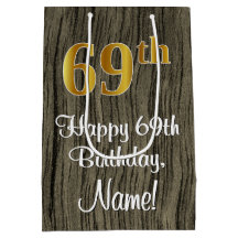 69. Geburtstag: Elegante Imitate Gold Look #, Imit