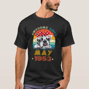 69. Geburtstag Liebe Boston Terrier 69 Jahre T-Shirt