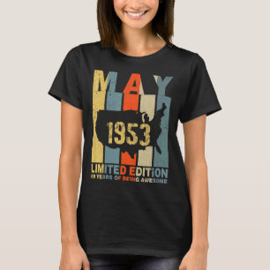 69. Geburtstag Mai 1953 69 Jahre Phantastisch T-Shirt