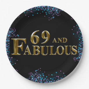 69. Geburtstag Pappteller