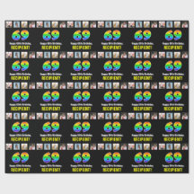 69. Geburtstag: Regenbogen "69"; benutzerdefiniert