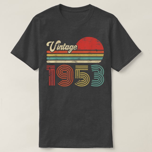 69. Geburtstag Vintag 1953 69. Geburtstag T-Shirt (Design vorne)