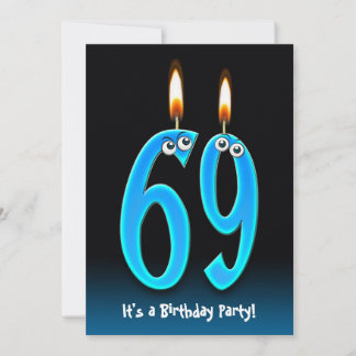 69. Geburtstagsparty Einladung