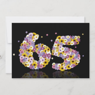 69. Geburtstagsparty mit Blumenbriefen Einladung