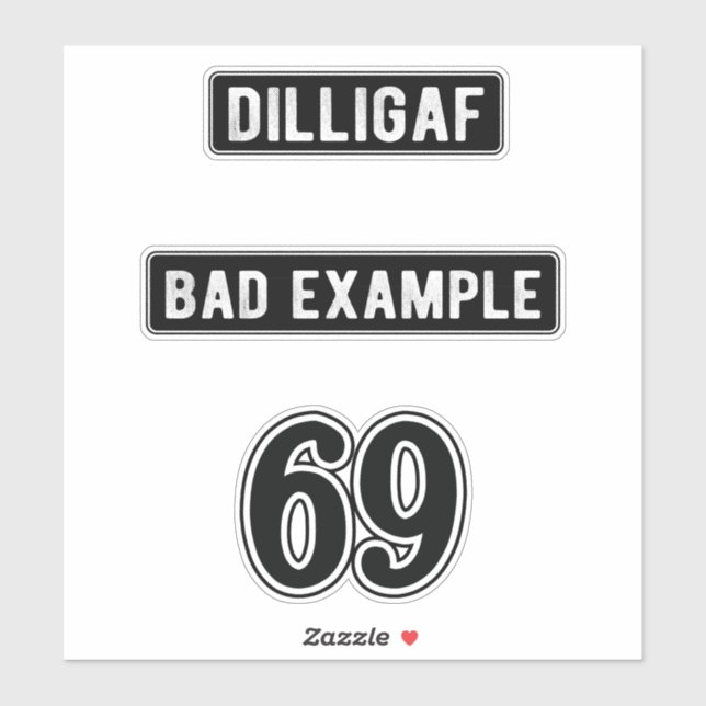 69 Helm Sticker Packs (Blatt)