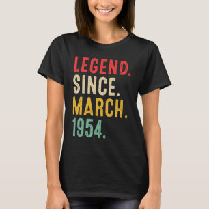 69 Jahre alte Legende seit März 1954 69. Geburtsta T-Shirt