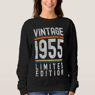 69 Jahre alte Vintage 1955 69. Geburtstagsdekorati Sweatshirt