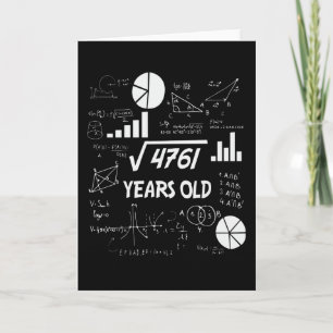 69 Jahre alter Tag Mathematiklehrer 69. Geburtstag Karte