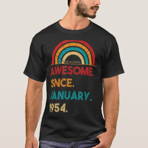 69 Jahre Phantastisch seit Januar 1954 69. Geburts T-Shirt