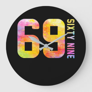 69-jähriges neunundsechzig große wanduhr