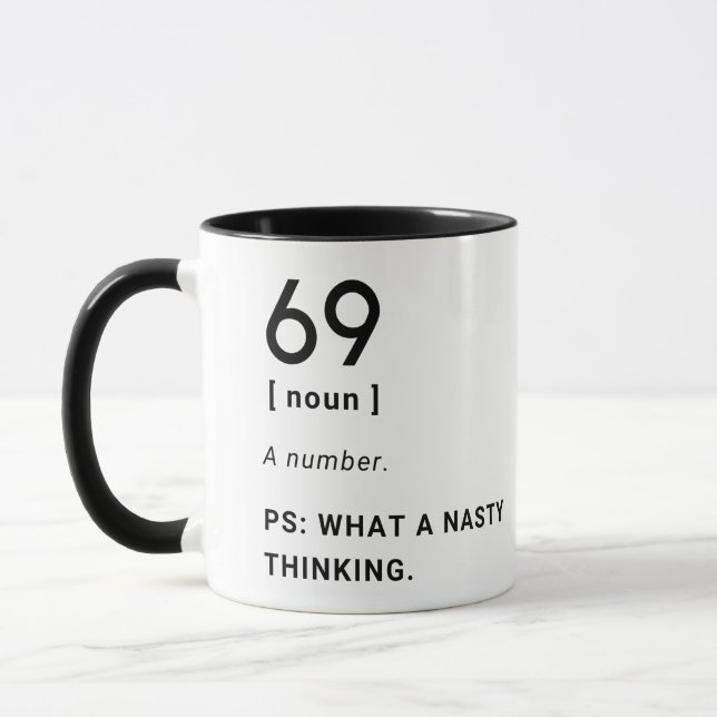 69 lustige Definition Tasse (Links)