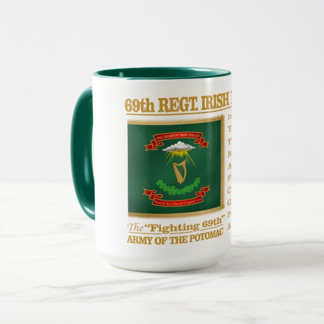 69. Regiment, Irish Brigade (BH) Tasse (Vorderseite Links)