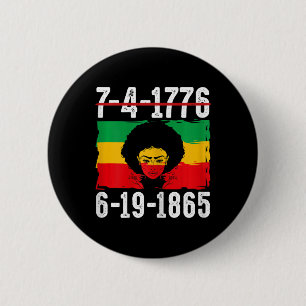 6-19-1865 Monat der schwarzen Geschichte Afrikas 1 Button