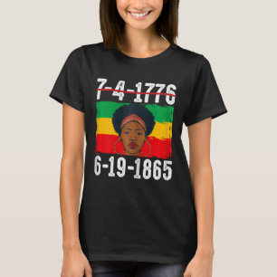 6-19-1865 Monat der schwarzen Geschichte Afrikas T-Shirt